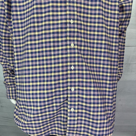 Brooks Brothers 2XLT Plaid Shirt Non-Iron Supima Cotton Long Sleeve Button Down - Picture 5 of 14
